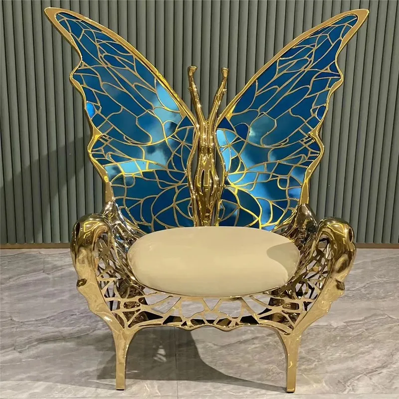 Italian butterfly chair villa living room light luxury armrests personalized creative art queen seat single leisure chair
