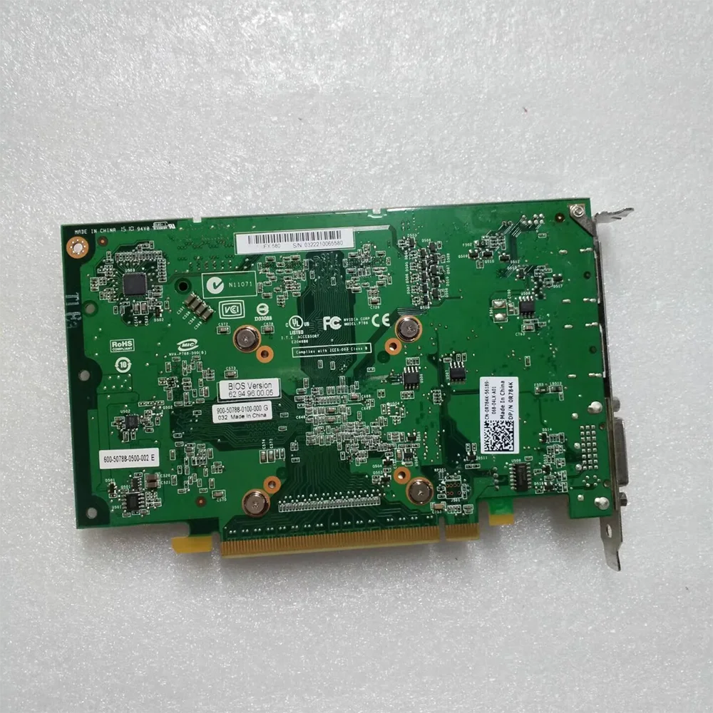 Original For Quadro FX580 512M professional graphics card with dual DP support and 2K high-definition medical card