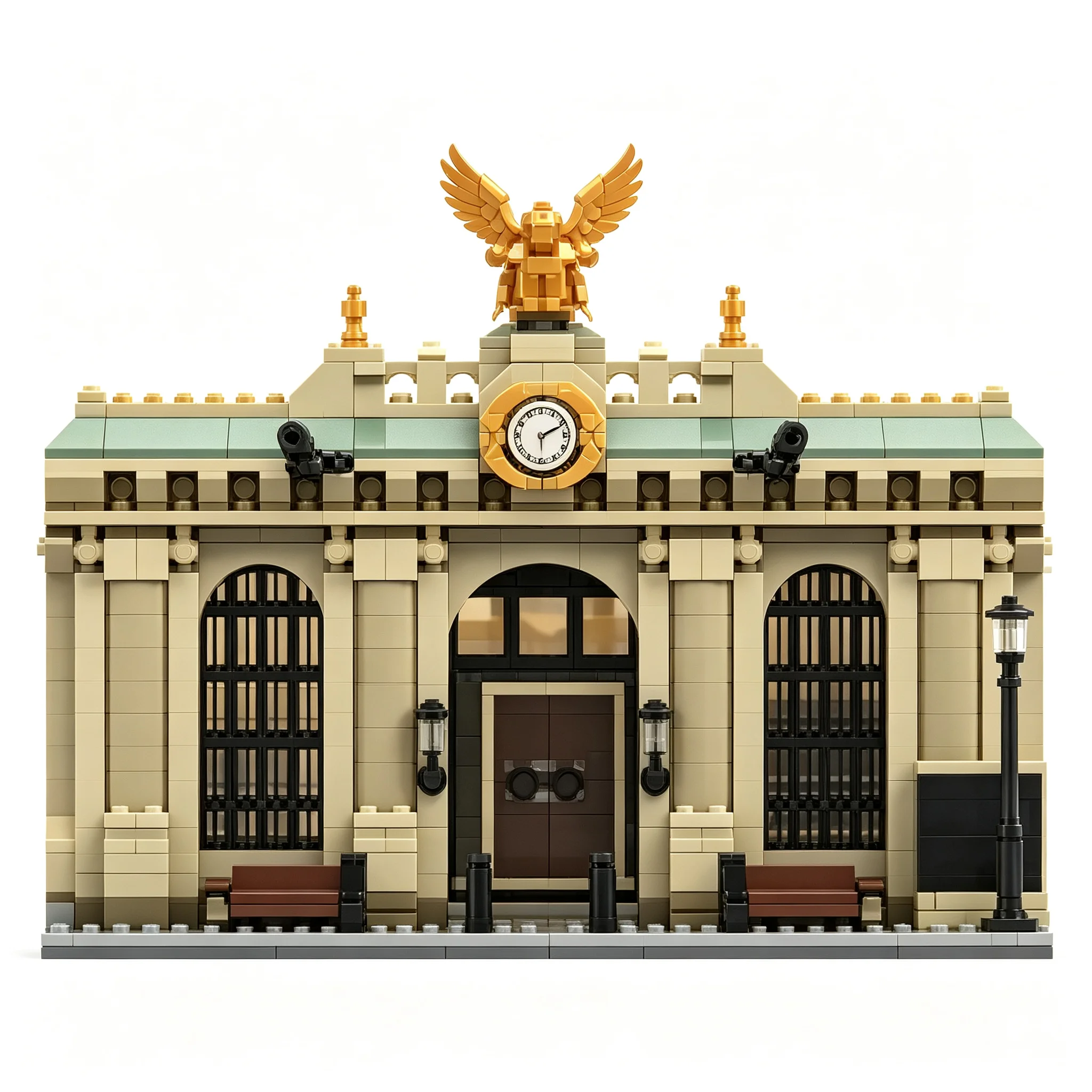 1300pcs MOC Grand Central Terminal Base The Revenge Tower Super Heroes Marvelal Superhero Model Building Blocks Christmas Gifts