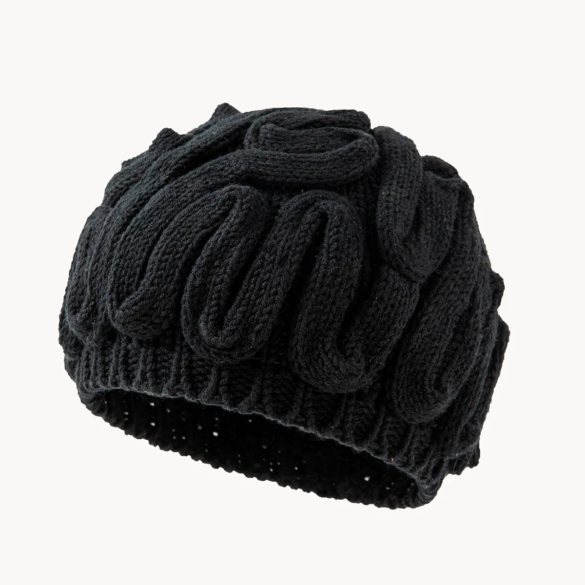 Funny Dopamine Handmade Brain Flower Caps Men's And Women's Outdoor Travel Fashionable And Keep Warm Ear Protection Knitted Hats