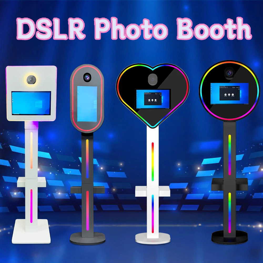 

DSLR Touch Screen Photo Booth Machine 15.6 inch Selfie Kiosk Camera Photo Booth for Party Events