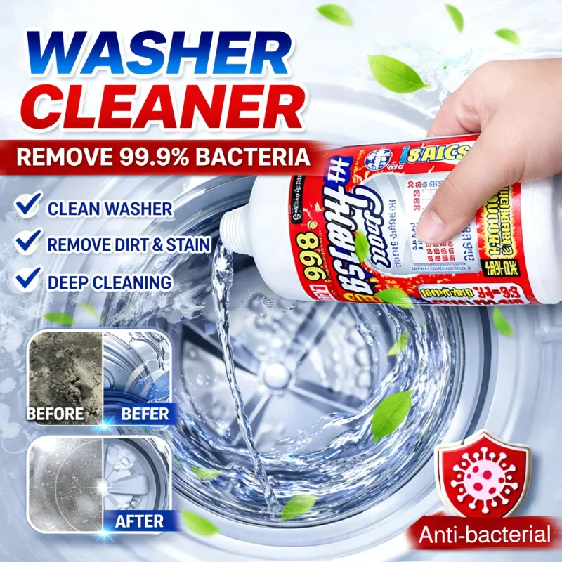 

Washing Machine Cleaner 550g Drum Pulsator Descale Detergent, Efficient Cleaning Mold Removal Deodorization For Top Load Front