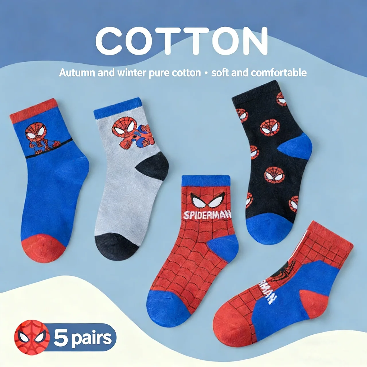 Nuevos Disfraces de Cosplay, Calcetines de Anime, Spiderman, Iron Man, Capitán América, Calcetines de Dibujos Animados, Disfraces de Cosplay, Calcetines de Tubo Cómodos