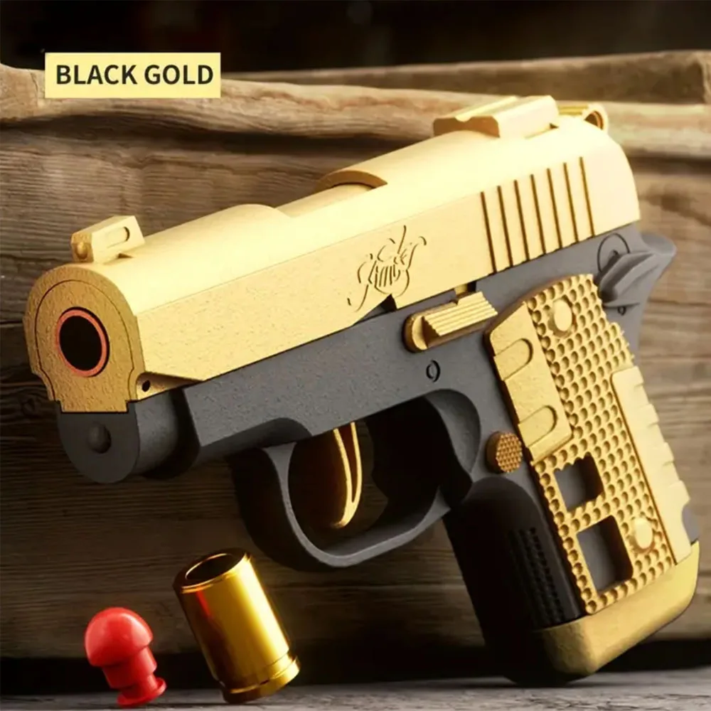 Estresse tiro arma de brinquedo fidget m1911 arma de brinquedo para crianças presente aniversário escudo ejeção armas idade 6 +