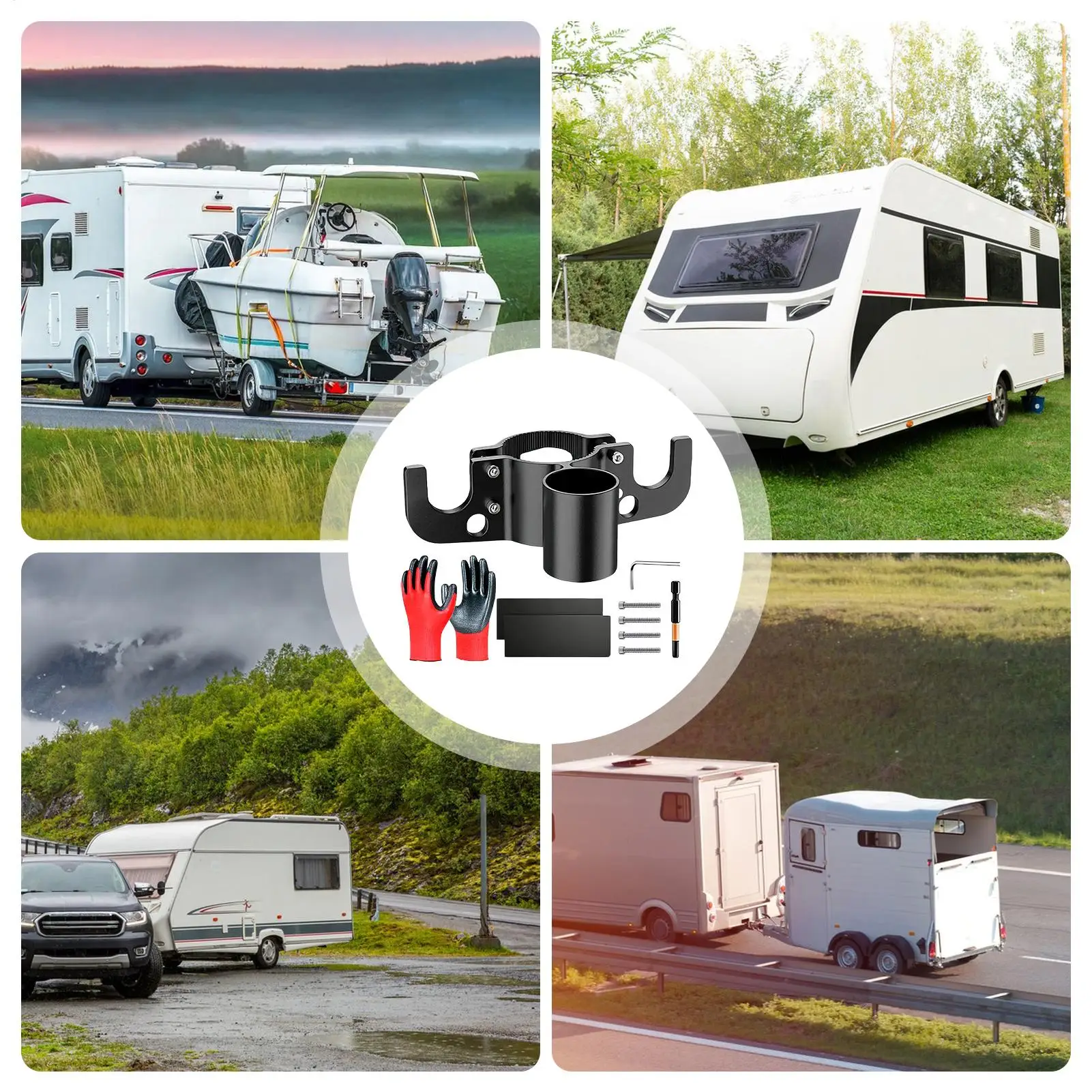 

Держатель для цепи и вилки RV, сверхпрочный, устойчивый к ржавчине, с крюком, на 7 гнезд, для лодок, грузовиков, тракторов, мотоциклов, для путешествий и активного отдыха