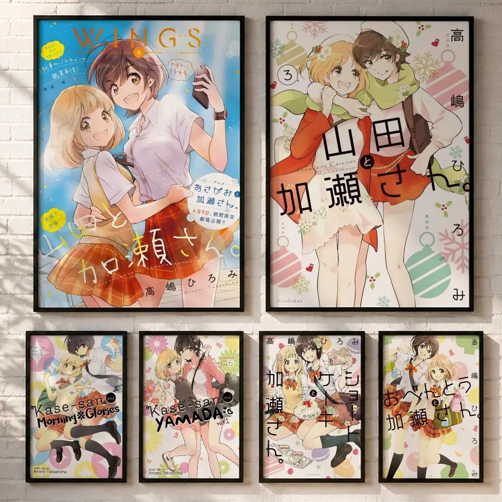 Anime Kase-san   Poster HD poster wall art self-stick no-residue for home cafe office great gift