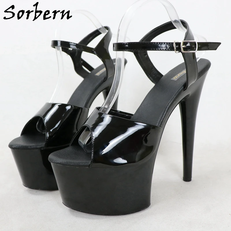 

Sorbern 17Cm Pole Dance Sandals Women Stripper High Heel Slingback Summer Style Open Toe Custom 15Cm 20Cm Dancer Sissy Boy Shoes