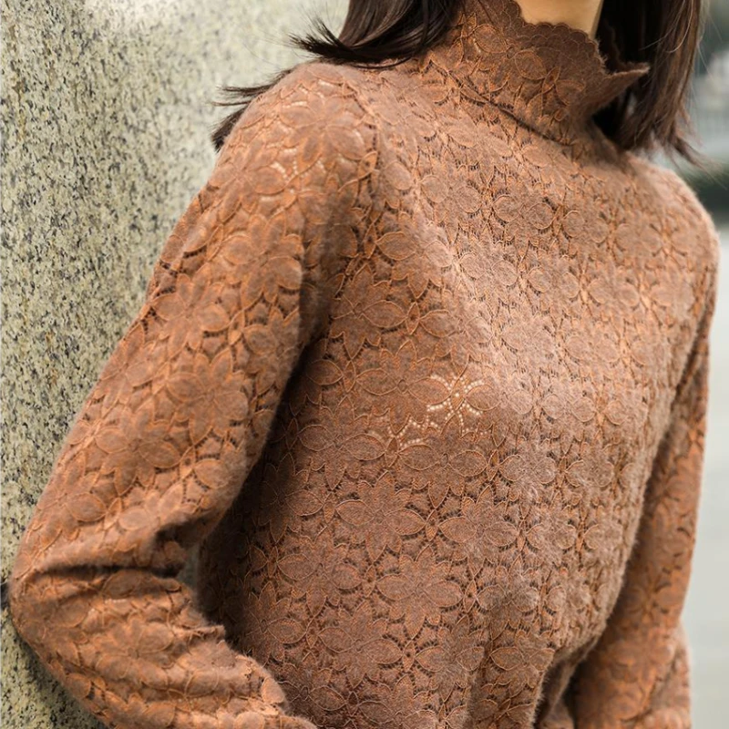 

Turtleneck Sweater Women Aesthetic New Design Elegant Ladies Retro Simple Clothing All-match Basic Female Ulzzang Feminine Ins