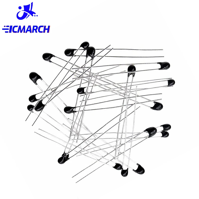 50 buah NTC-MF52AT B 3950 MF52AT 5% MF52 5K 10K 20K 22K 50K 100K Resistor termal termistor