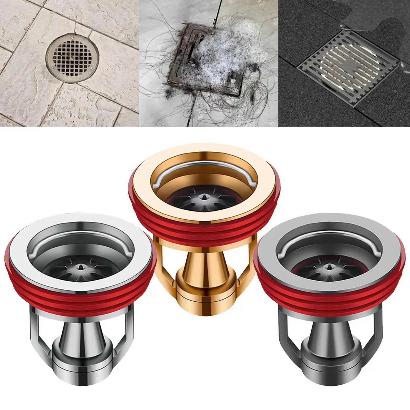 Drain Backflow Preventer, Drain Core, Lightweight And Rust-resistant Copper Sewer Plug for Laundry, Bathroom, Basement And Home.