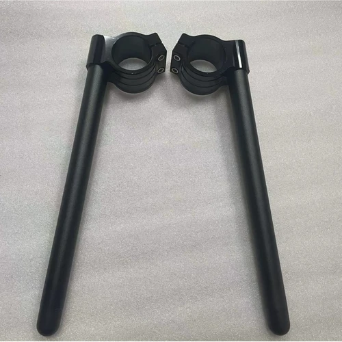 Imagen 2 del producto Manillar Universal ajustable de carreras CNC, manillar de horquilla, barra de manillar, Cafe Racer, motocicleta, 48, 50, 51, 52, 58 MM