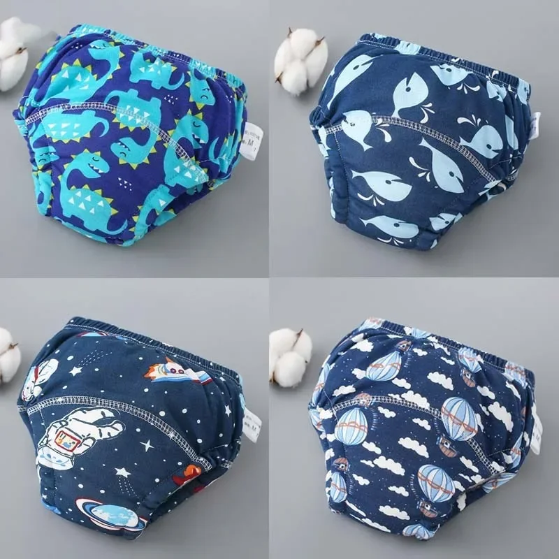 6-Layer Cotton Baby Cloth Training Pants - Breathable Reusable Washable Diapers Multi-Functional as Kids’ Comfortable Underwear