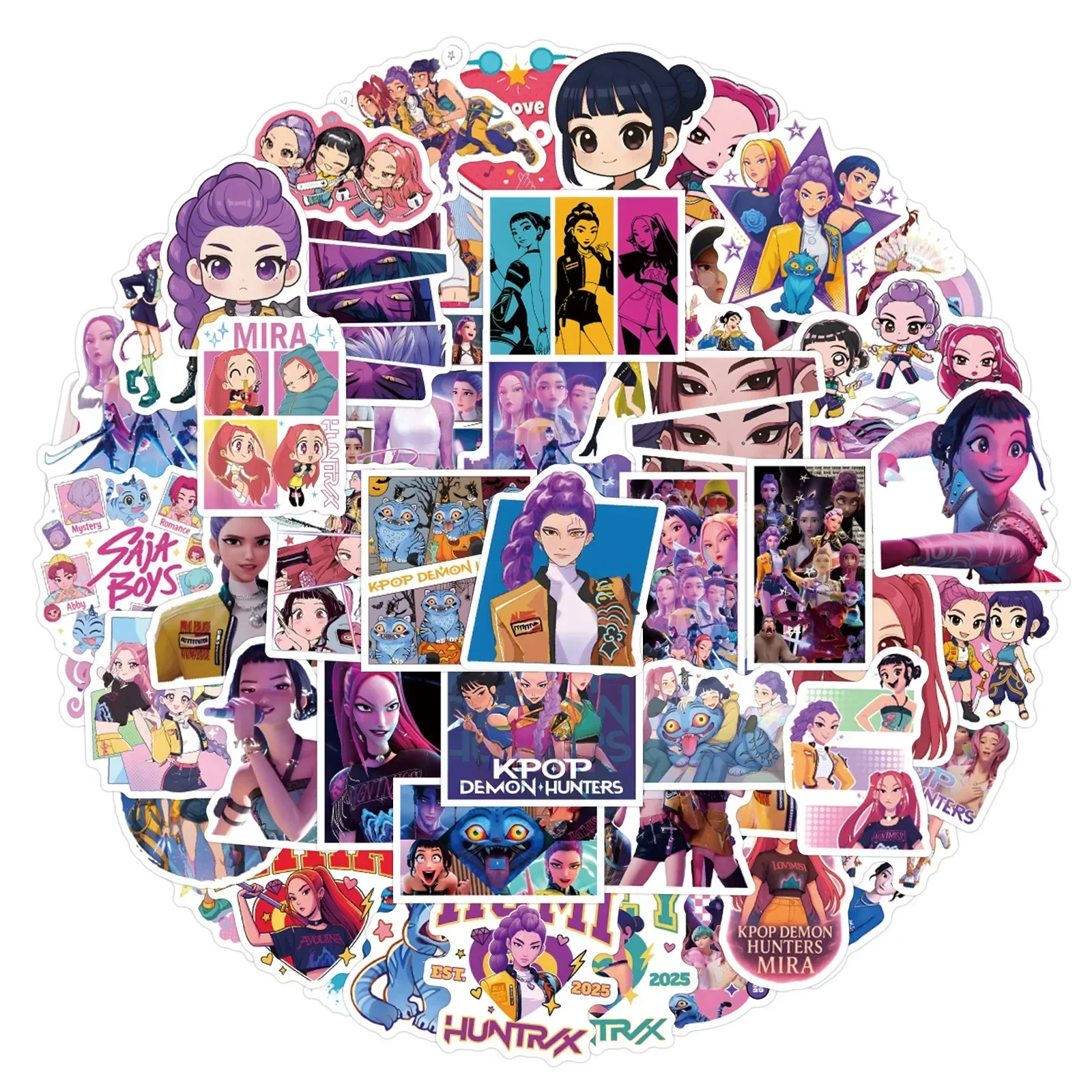 55/110 Stück Anime Mädchen Lumi Mila Zoi Hexenjäger Aufkleber Wasserfest Ästhetisch Y2K DIY-Sticker für Laptop Wasserflasche Handyhülle – Detail 12