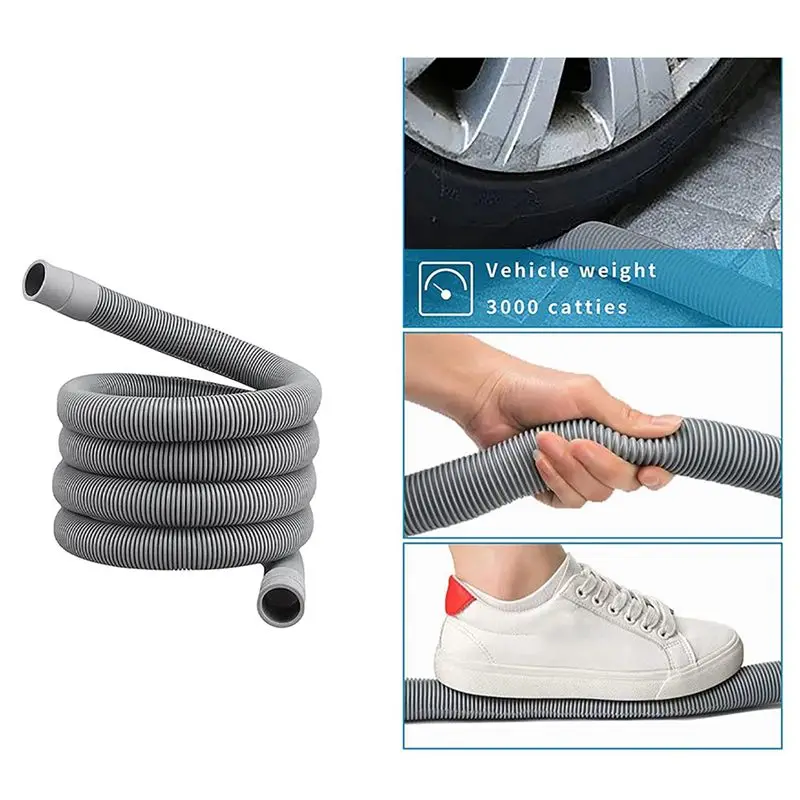 EYFL-2X Drain Hose Extension Set Universal Washing Machine Hose 1M,Include Bracket Hose Connector And Hose Clamps Drain Hoses