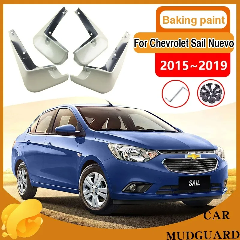 

Car MudFlaps Fender for Chevrolet Sail Nuevo 2015~2019 Wheel Mudguard Splash Guards Baking Paint Mud Flaps Stickers Accessories