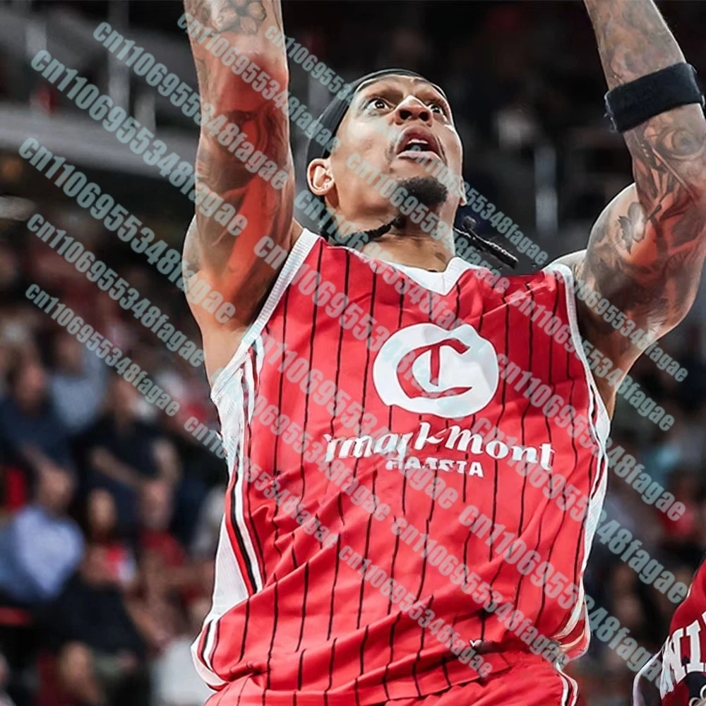 أحدث سرقسطة اسبانيا ACB 2025_26 المنزل جيرسي جديد وصول ثلاثية الأبعاد مطبوعة سريعة الجافة المنزل بعيدا كرة السلة سترة تي شيرت الرجال الاطفال