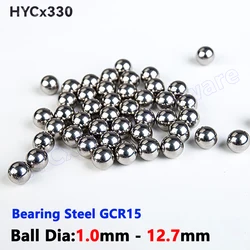 G10 Grade High Precision Bearing Steel Balls GCR15 Smooth Round Beads Dia 1 1.2 1.5 1.588 1.6 1.8 2 2.381 2.4 2.5mm to 12.7mm