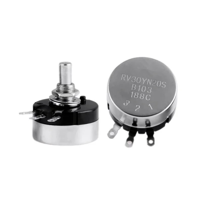 RV30YN20S B101 B102 B201 B202 B502 B103 B204 B503 B104 B105 1K 5K 20K 10K 100K 1M RV30YN Single Turn Rotary Carbon Potentiometer