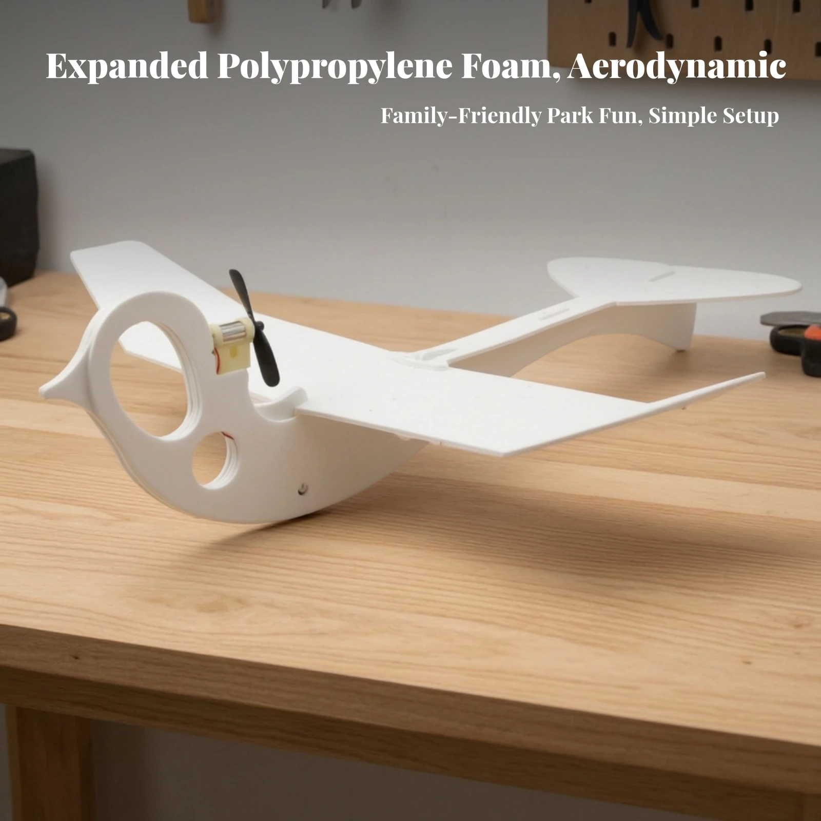 Expanded Polypropylene Foam Foam Electric Model Airplane Child-Friendly Model Airplane with Propeller and Motor Glider