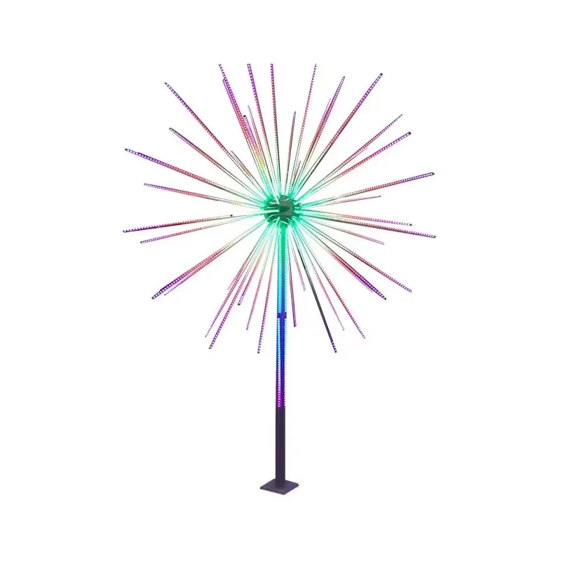 Led Firework Light Waterproof Christmas Xmas Tree Lamp Outdoor Garden Decoration Lawn Pathway Light For Patio Yard Party