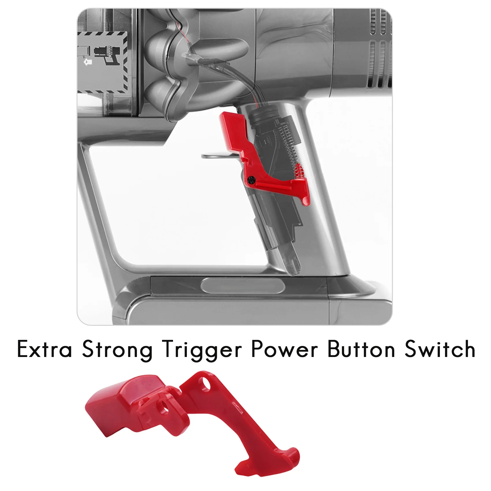 2 Stuks Extra Sterke Trigger Knop Schakelaar Voor Dyson V10 V11 Stofzuiger Veegmachine Vervangen Voor Thuisreiniging