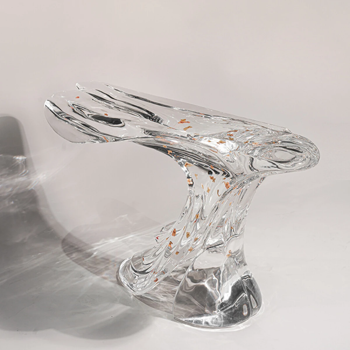 Custom Acrylic Clear Acrylic Sheet  Acrylic Sculptural Console Table, Artistic Entryway Table for  Home & Gallery