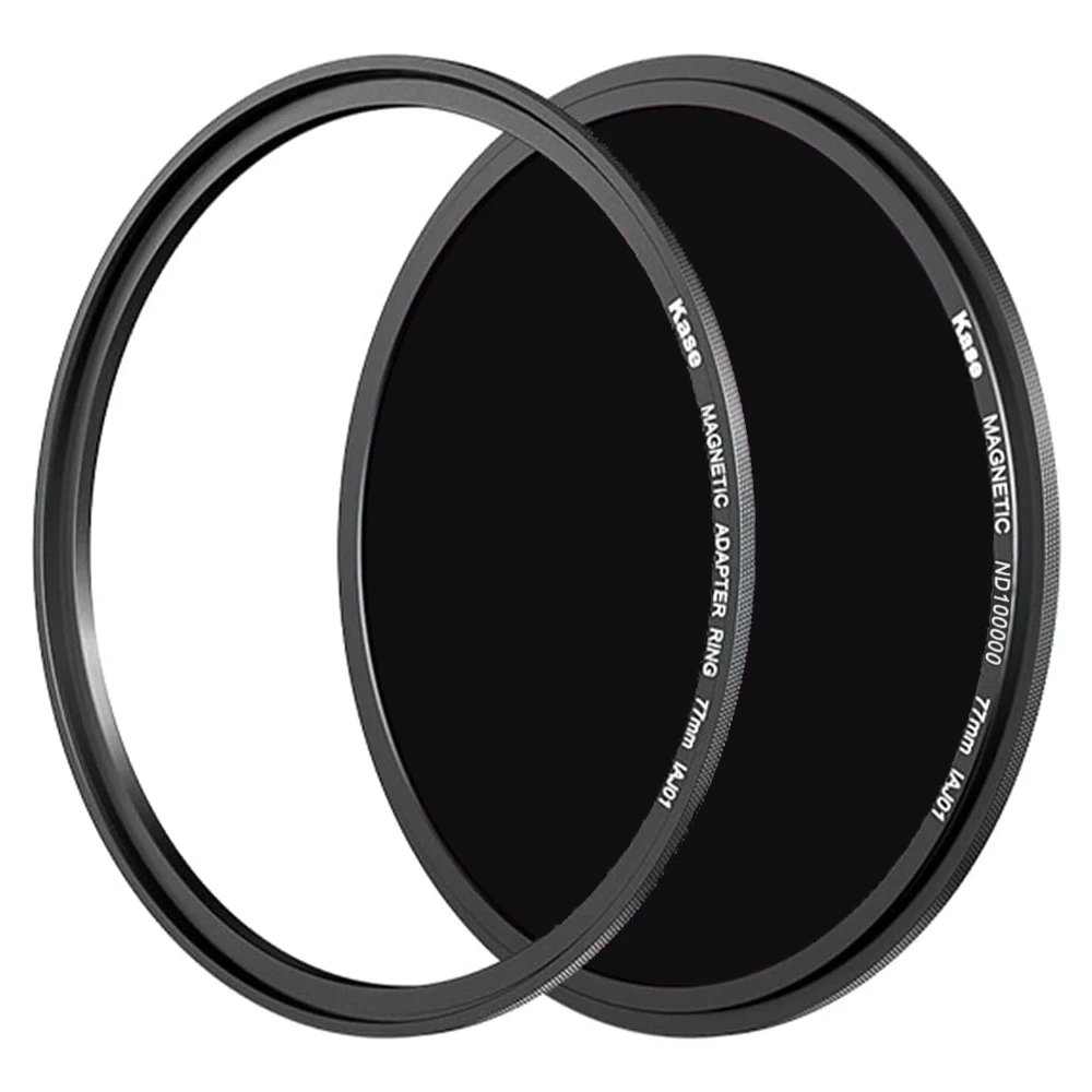 Kase Wolverine Magnetic ND100000 16.6 Stops Neutral Density ND Filter with Adapter Ring for Camera Lens Solar Eclipse