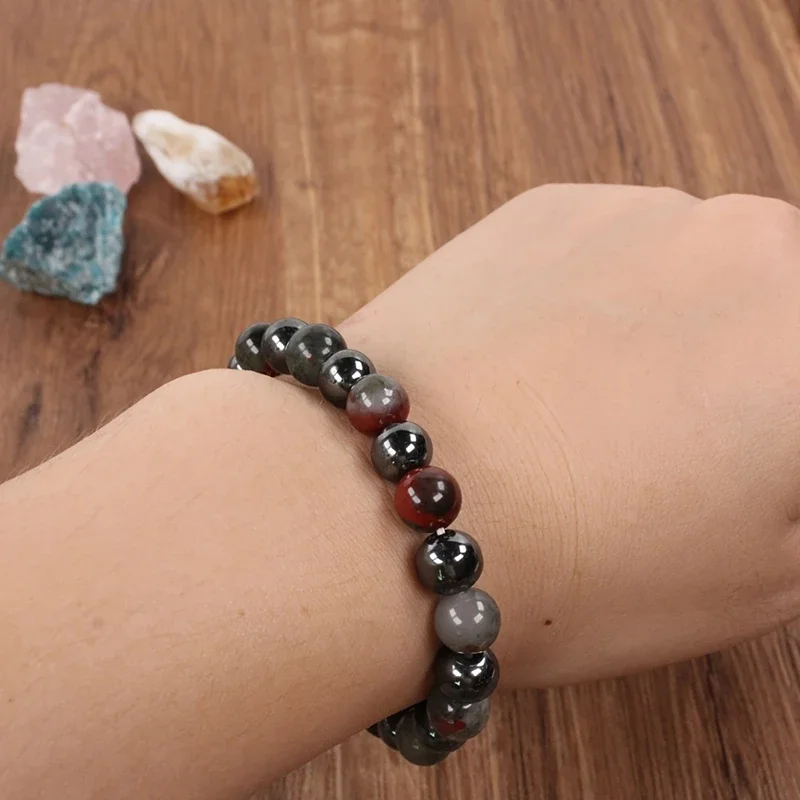 Classic Natural Stone Pain Relief Circulation Bracelet for Men Women Fashion Stone Beading Wealth Lucky Creative Strings Jewelry