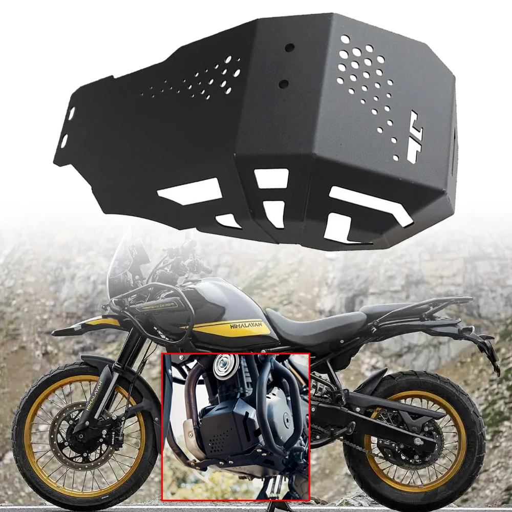 

Fit For Himalayan 450 2024- Motorcycle Skid Plate Bash Frame Guard Protection Cover CNC Engine Chassis Anti-collision Protective