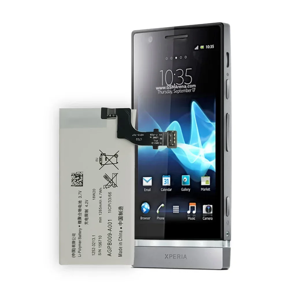 AGPB009-A001 Batería de repuesto para SONY Xperia P LT22 LT22I LT27, baterías de litio integradas de alta calidad