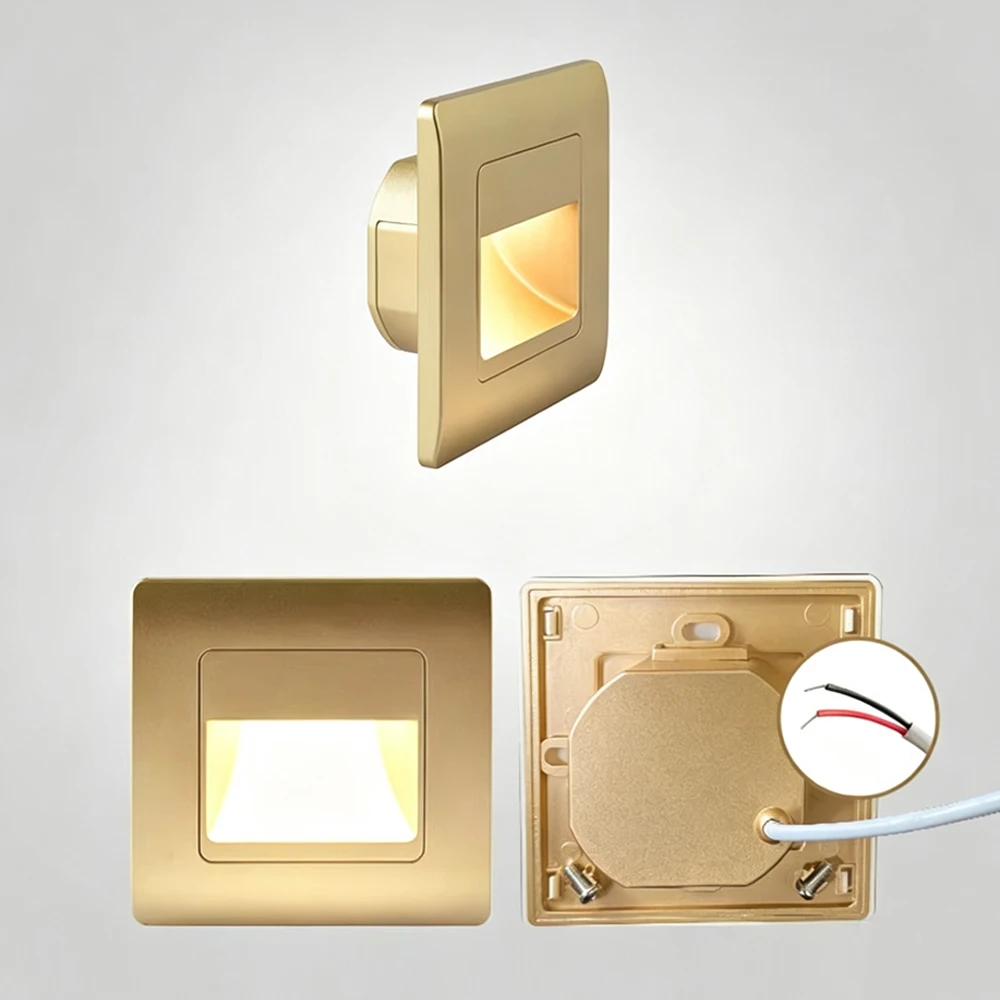 SANDIY Wall Light Radar Sensor Staircase Lighting Motion Detect Nightlights for Step&Stair Balcony Hallway Recessed Sconce Lamp