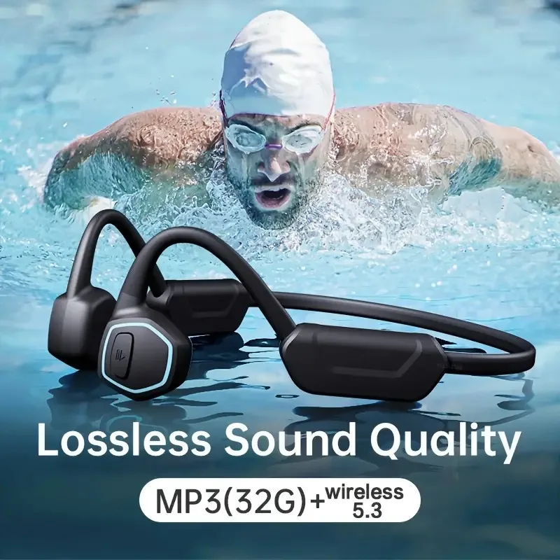 For Xiaomi Bone Conduction Earphones Bluetooth Wireless IPX8 Waterproof MP3 Player Hifi Headphone With Mic Headset For Swimming