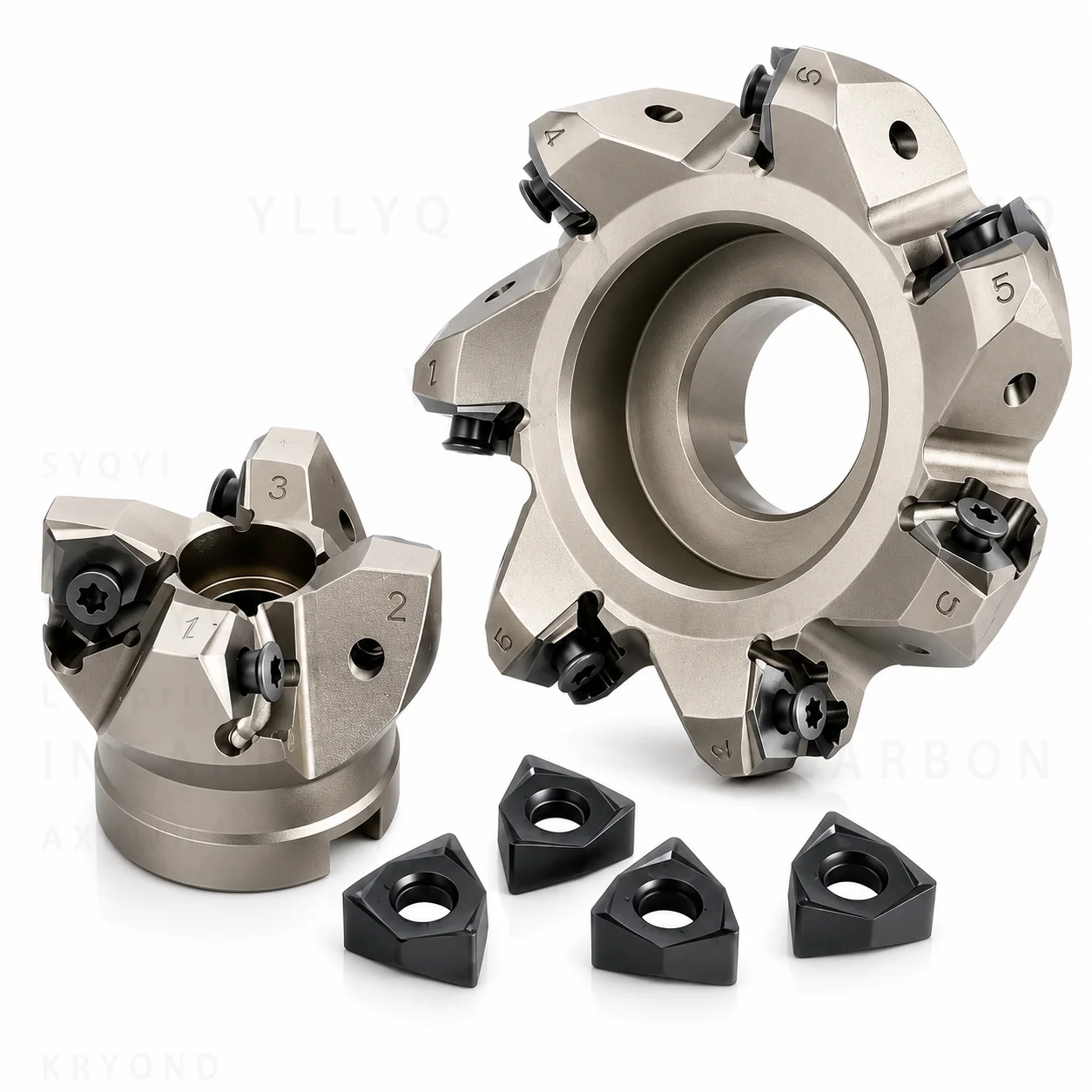 MFWN90 Degree 50mm 63mm 80mm Heavy Cutting Milling Cutter WNMU080608 Carbide Insert Double Sided CNC Milling Tool Holder