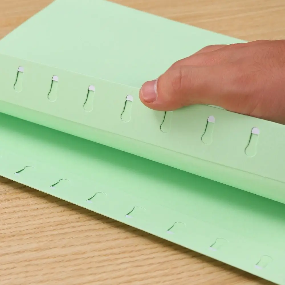 

10PCS Durable A4 Hanging File Folder Letter Size Paper Hanging Document Clip Large Capacity Portable Document Holder Classroom