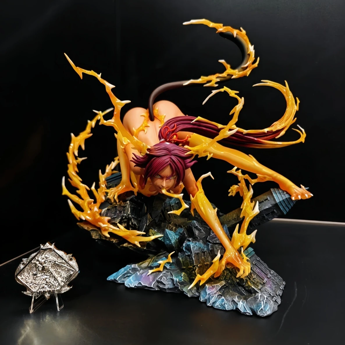 

Bleach Yoruichi Shihouin Figure, 23cm Thousand-Year Blood War Arc Model, Anime Desktop Display Statue Collectible