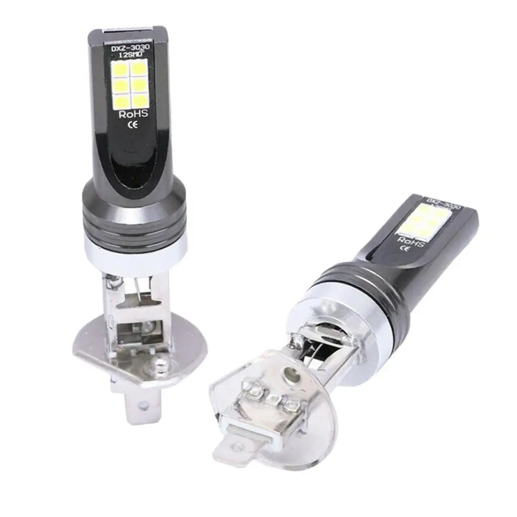 H1 3030 1200LM LED مجموعة تحويل المصباح لمبة السيارة الضباب القيادة الخفيفة 6500K