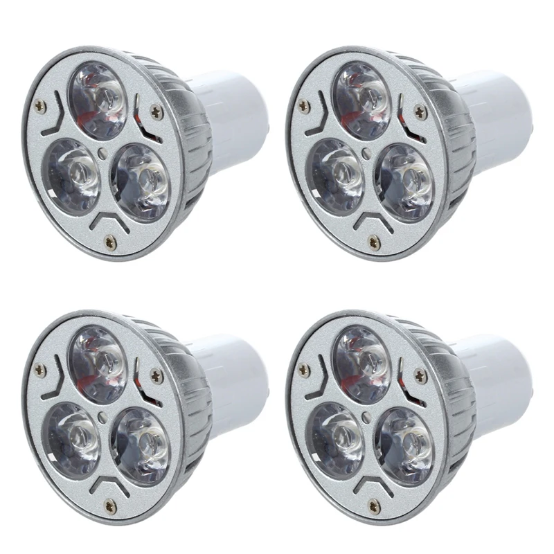 

LUDA 4X GU10 LAMP LIGHT BULB Has 3 LED WARM WHITE 3W 5W 12V