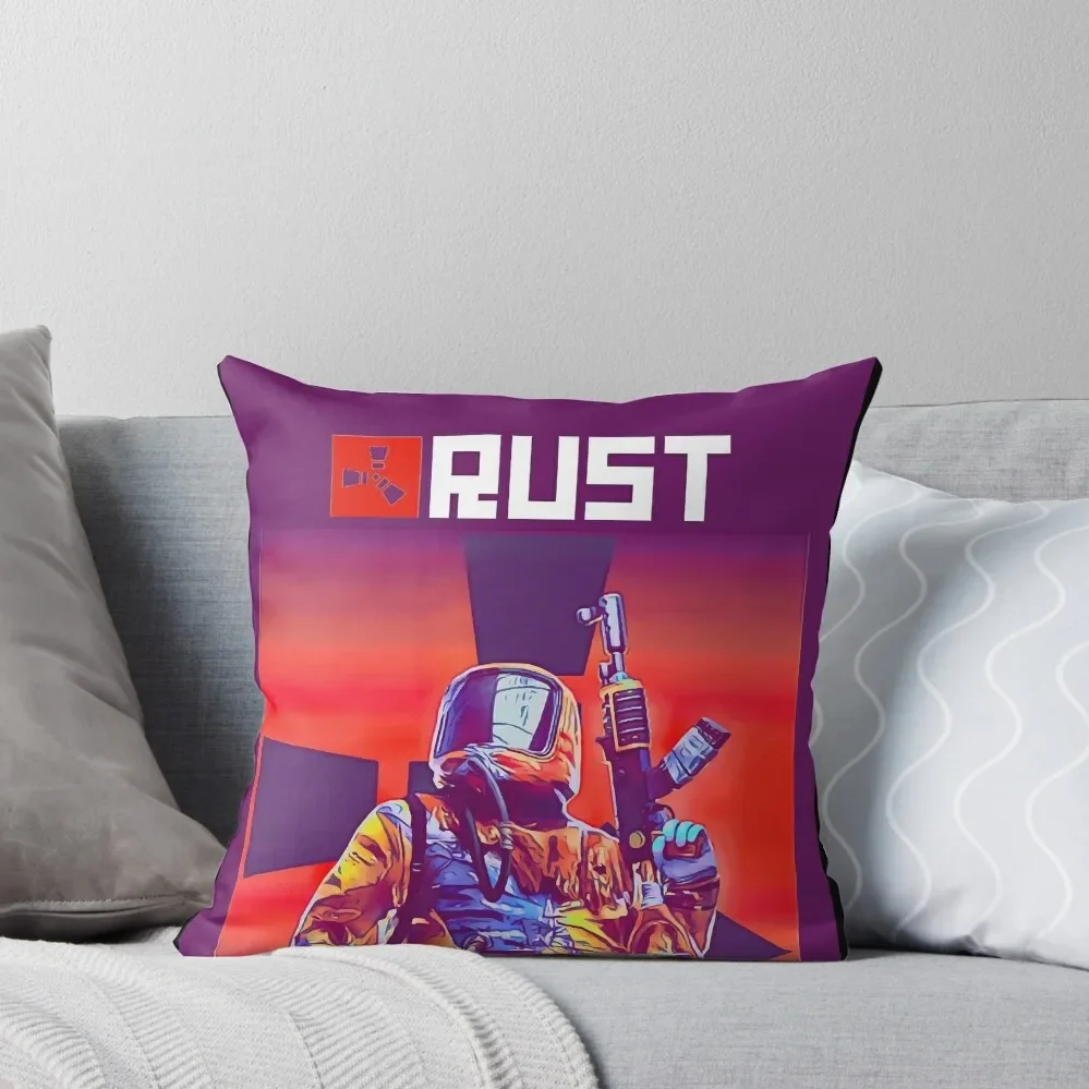 Rust Game Merch Graphic Throw Pillow Bed pillowcases christmas pillow case autumn decoration pillow