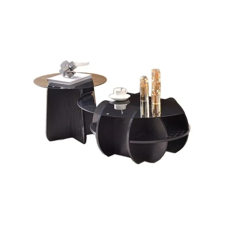 

Living room household small apartment round Internet celebrity classic balcony creative tenon and mortise round