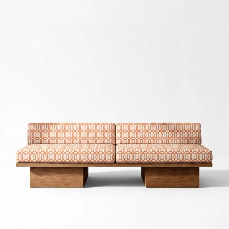 Card Seat Cafe Club Model Room Soft Inline Sofa