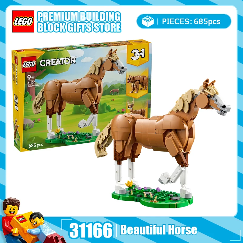 

Lego Block Creative 3-в-1 серия 31166 Бодибилдинг Лошадь Детский строительный блок Игрушка в подарок