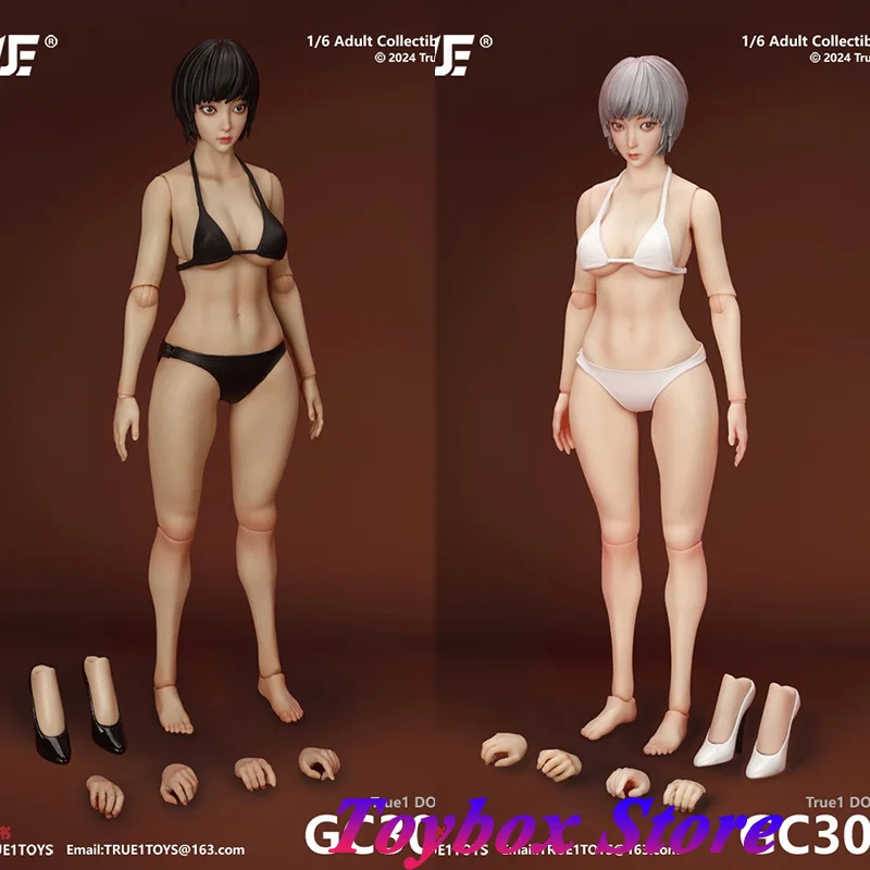 

True1Toys 1/6 GC3026 Pale Light Tan Movable Eye Female Soldier Movable Body Heels Accessory For 12" Action Figure Hobby Decors