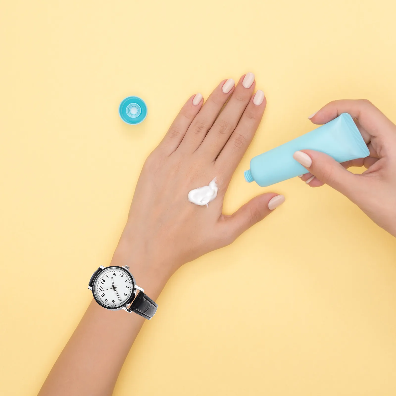 Quartz Watch Premium Material Soft Adjustable Strap Versatile for Work School Parties Banquet Travel Daily