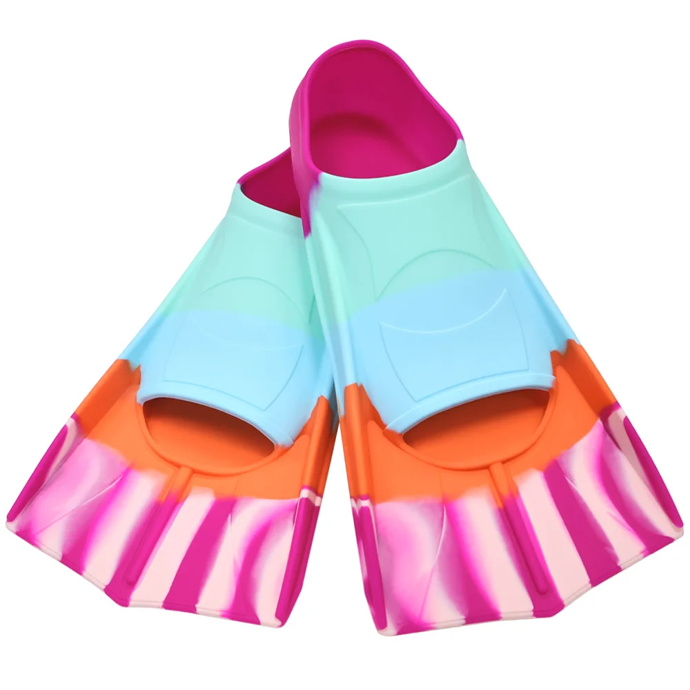 Silikon Flossen Schwimmen Training Schnorchel Kurze Tauchen Flossen Frosch Schuhe Männer Frauen Professionelle Brustschlag Freeschnorchel Schwimmen – Detail 16