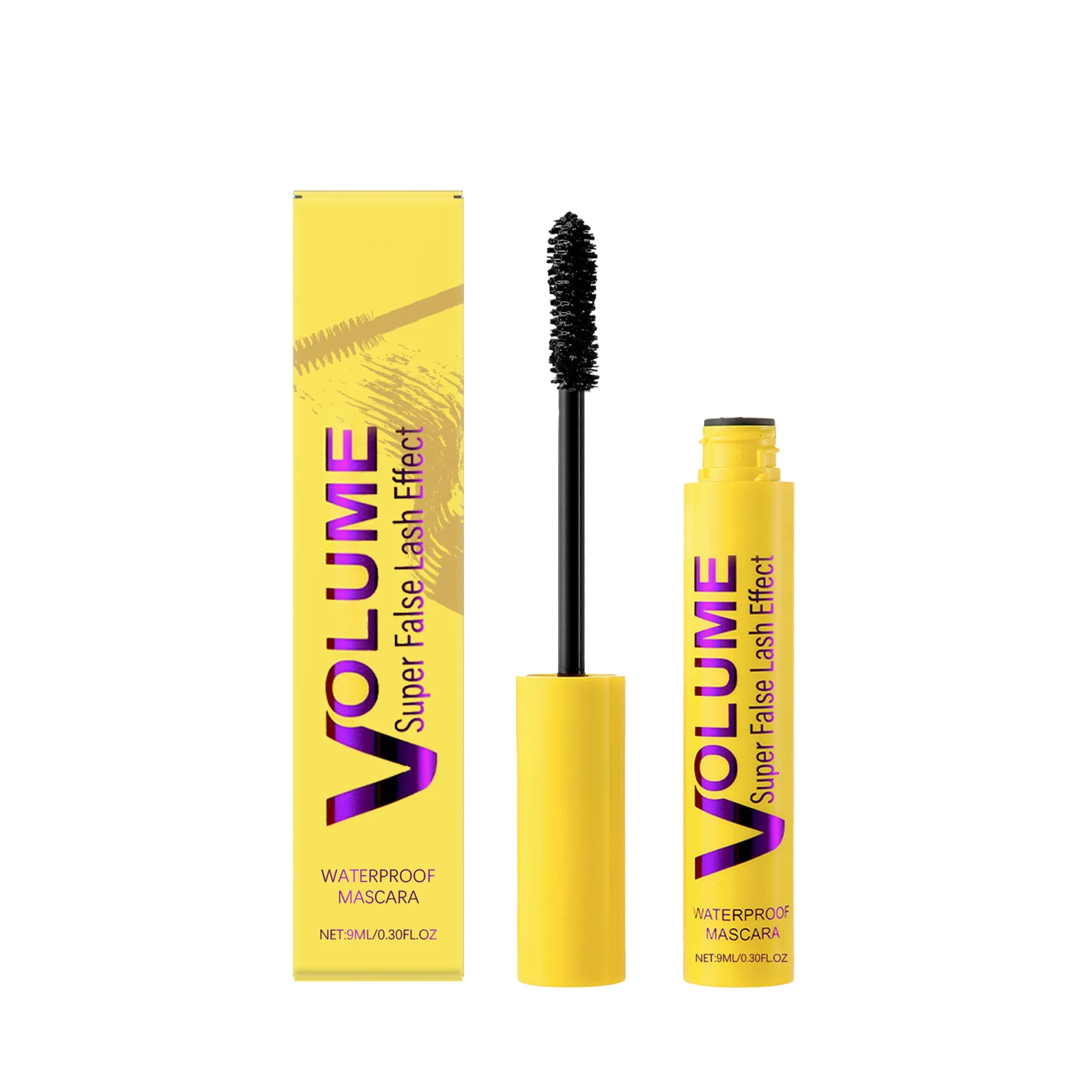 3D Mascara Lengthening Black Lash Eyelash Extension Eye Lashes Brush Beauty Makeup Long-wearing Gold Color Mascara