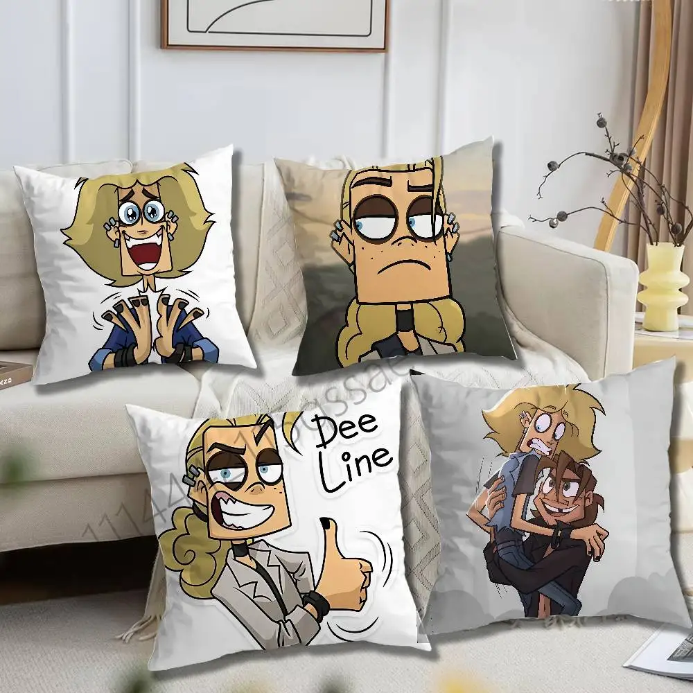 Cool Art Metal Family Dee Pillow cases Organic Linen Pillow Case Double-Sided Print Cushion Cover for Sofa Home Decor Gift