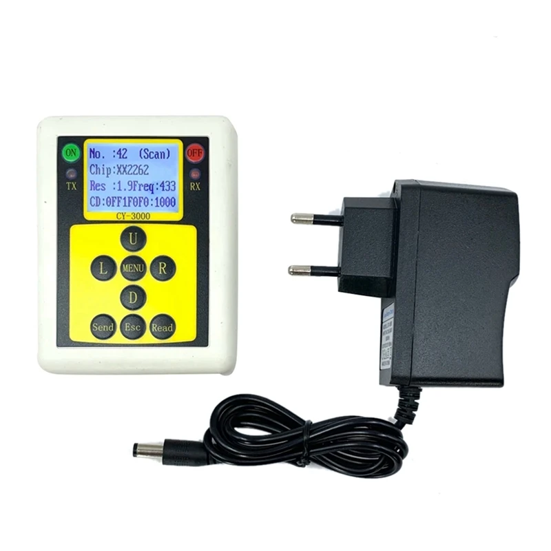 Analisador de controle remoto sem fio 315mhz/433mhz detector analisador multifuncional contador de frequência testador plugue da ue