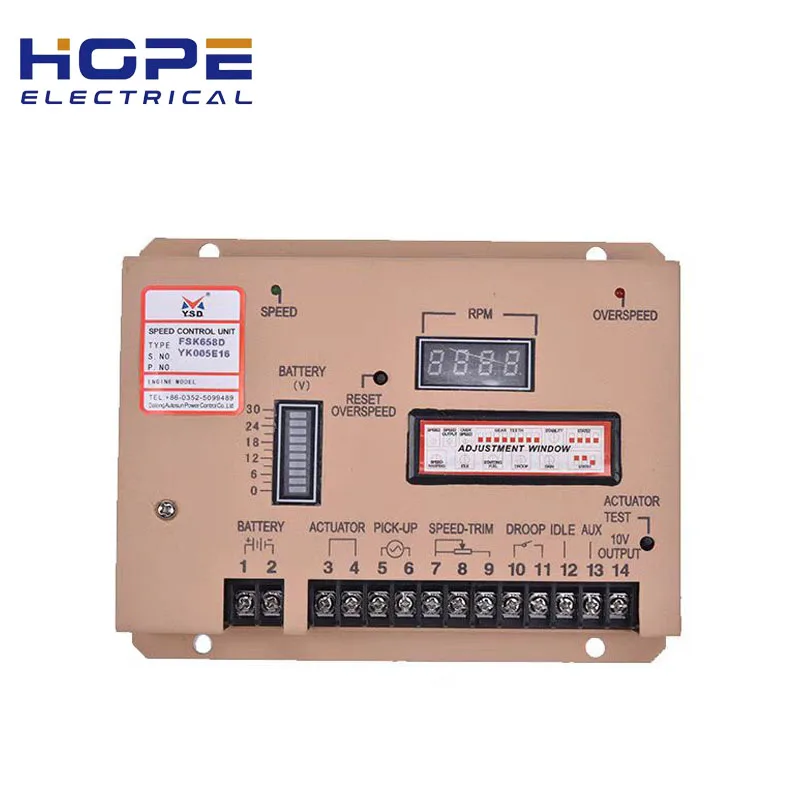 

FSK658D Cloud Sida Speed Control Board Diesel Generator Speed Controller Electronic Governor Speed Control Board