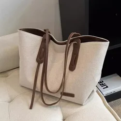 Tuval kadınlar omuz çantaları kış Shopper seyahat alışveriş çantaları seyahat büyük kapasiteli kadın çanta bolsa büyük kılıf bolsas