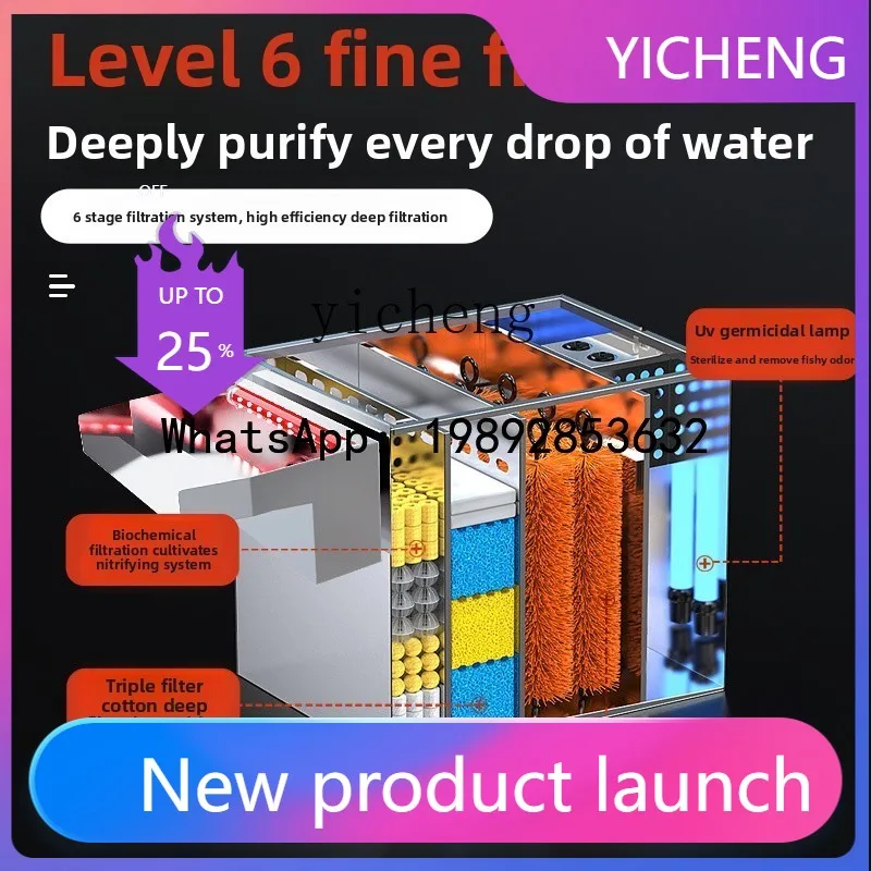 

JX fish pond filter stainless steel tank water circulation system outdoor fish pond purification filter device